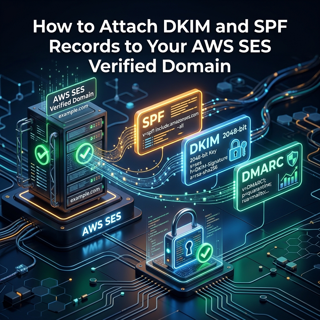 How to Attach DKIM and SPF Records to Your AWS SES Verified Domain