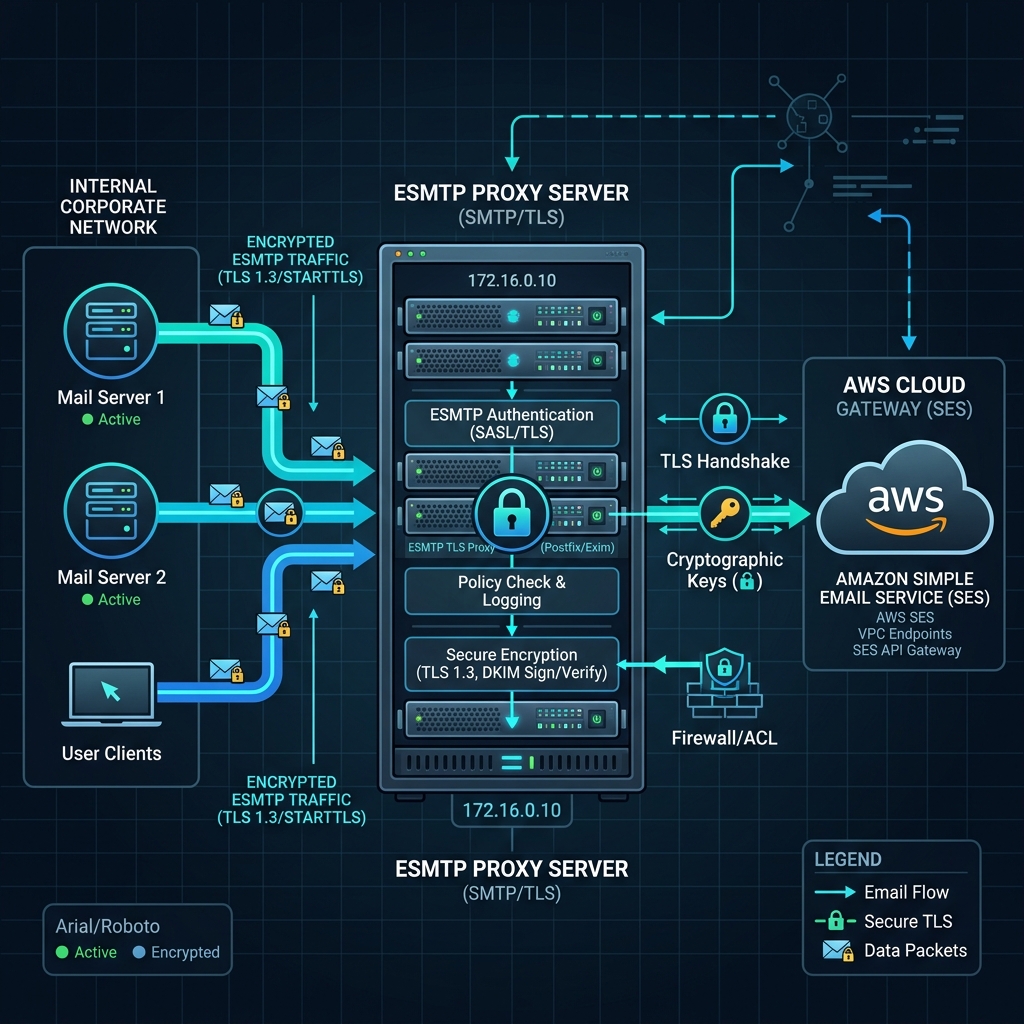 How to Route Outbound AWS SES Traffic Through an ESMTP Proxy