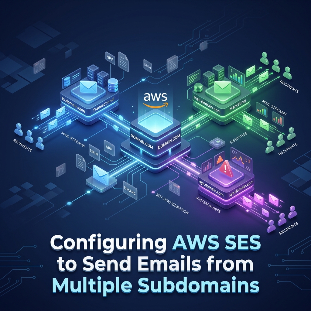 Configuring AWS SES to Send Emails from Multiple Subdomains